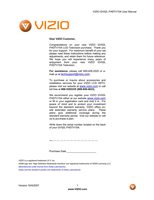 Vizio GV52LF TV Operating Manual